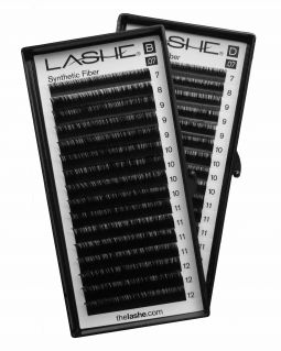 Multi Length Black Lash Extensions Tray, 0.07mm (7-12mm) 16 Rows